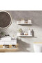 2-Piece Wall-Mounted Shelves, Self-Adhesive Shelf Set, No Drilling Required, Suitable for Bathrooms and Kitchens - White - 5
