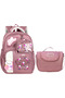 Waddell 2-Piece Kindergarten Set Twill Kindergarten Bag and Lunch Box Solid Color Nursery Bag Thermal Lunch - 2