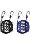 2-Piece Elastic Clothesline Travel Portable with 12 Metal Clips Each Clothes Hooks Camping Indoor Outdoor Black Dark Blue