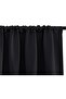 2-Panel Blackout Small Window Curtains for Bedroom, Kitchen, Campervan & Basement (76x92cm, Black) - 3
