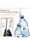 Multilayer Foldable clothes hanger - space-saving magic hanger - For trousers & jackets - multi-layer hangers - 10 pieces - silver - 6