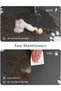 Pet feeding mat - absorbent dog mat - suitable for food and water bowls - dog accessories - pet supplies - dark gray - 40 x 60 cm - 7