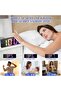 Battery Operated Large LED Digital Bedside Alarm Clock with Temp Calendar - 2