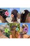 Hawaiian Flower Hair Clips - Non-Slip Strong Hold Flower Hair Claws & Styling Accessories for Medium-Thick Hair - 4
