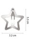 10 pieces - Hair clips - Hair clip with five-pointed stars - silver - cute little hair clips - Star Clips - Silver Star Clips - for girls and women