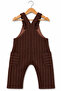 Boy's Striped Knitted Salopet / Gardener Overalls - 4