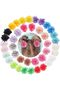40-pack chiffon flower hair clips, small flower hair clips suitable for girls, babies, and toddlers with fine and soft hair - random colors.