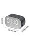 Large Digital Alarm Clock Backup Battery Wireless Bluetooth Speaker Radio Electronic Desktop Clock for Children Bedroom Black - 3