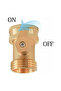 Garden Hose Shut-Off Valve 1.91cm Brass Heavy-Duty Leak-Proof Single-Way Ball Valve Straight Connector Switch Fitting 3-Pack - 3