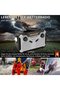 AM/FM Portable crank radio dynamo emergency with 4000 mAh rechargeable battery LED flashlight SOS alarm camping outdoor gray - 4