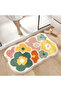 Cute floral pattern bathroom mat, machine washable, 40*60 cm - 2