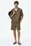 Relaxed Fit Linen-blend resort shirt