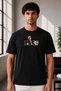 Unisex Oversize Embroidered Bleach Ichigo Kurosaki Hollow Mask Design 100% Cotton T-Shirt
