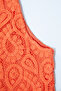 Round Neck Sleeveless Lace Dress - 7