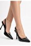 Flar Black Patent Leather Heeled Shoes