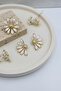 Daisy Figured Yellow Color Enamel Women's Earrings - 6