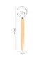 Danish Type Dough Whisk - Stainless Steel Flour & Sourdough Mixing Wire with Wooden Handle Type1 - 7