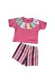 Girls' Shorts Suit with Double Sleeves - 2