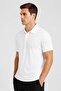 Men Classic Fit Short Sleeve Outdoor Polo Shirt, White - 4