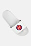 Men Detroit Pistons Primary Logo Slip On Slides, White - 3