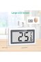 Digital Refrigerator Thermometer - Freezer Compartment Thermometer - Food Quality Monitoring - Frost Alarm Function - 2-Pack - Black - 5