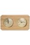 Sauna Thermometer Hygrometer - Wood Gold - Sauna Comfort - 2-in-1 Measurement - 0-120 °C - Wood Color