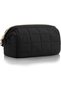 Travel toiletry bag, women's makeup bag, large capacity makeup bag, quilted makeup bag/storage bag, waterproof zipper makeup bag (beige) - 3