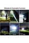 4 high-lumen flashlights, USB rechargeable, powerful waterproof, ultra-bright illumination - 4