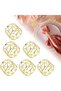 Elegant Gold Napkin Rings with Cutouts - 15 Pieces for Wedding, Birthday, and Table Decoration