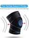 Knee Support Brace Bandage with Elastic Spring Stables for Sports & Daily Training, Green, One Size - 3