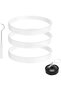 3-pack of rubber gasket replacements for Nutri Ninja blender white sealing rings, suitable for CT680 BL456-30 BL480 BL681A BL682 (3.94-inch gaskets).