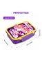 Kids Unicorn Divided Lunch Box 550ml, Handheld Leak‑Proof Sealed BPA‑Free Lunch Container, Portable Food Box for Girls School Picnic Outdoor - 3