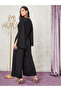 Slit Sleeves Wrap Front Wide Leg Jumpsuit - 4