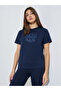 Navy Blue Text Print T-Shirt and Leggings Co-ord Set - 2