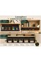 5-Piece 3 L Table Layout Storage Box Set |   Transparent Organizer Box with Locking Lid, Stationery and Hobby Organizer - 2