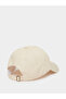 Beige Embroidered H Baseball Cap - 3