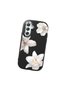 Samsung Galaxy M34 Compatible Case Camera Protector Black Silicone Couple Phone Case with Floral Pattern - 3