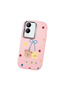 Vivo Y28 Compatible Case Camera Protector Pink Silicone Couple Phone Case with Bear Pattern - 3