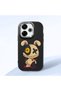 Redmi 13 Compatible Case Camera Protector Black Silicone Couple Phone Case Character Patterned