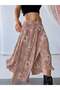 Vera Asymmetric Midi Skirt Women's Powder Color - 2