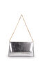 Envelope Cover Thin Women's Shoulder Bag Atlas Silver Patent Leather - 4