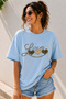 Love Text Printed Crew Neck Casual Unisex Oversize T-Shirt - Heart Themed Cotton T-Shirt