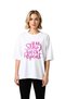 Women's Oversize Yoga Motivational Printed Relaxed Fit Short Sleeve Casual T-Shirt Modern Stylish Comfortable