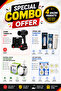 4 PC Combo Ultimate Electrics items, TURBINE FAN, FOOTBALL SOLAR LAMP, 2IN1 FLASHLIGHT, LED NIGHT REMOTE CONTROL SET - 6