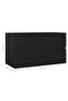 Sink Cabinet with Built-in Basin Black Engineered Wood - 3