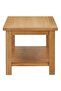 Coffee Table 90x45x40 cm Solid Oak Wood - 2