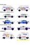 Care Bears Die Cast Mini Car Gift Set, 5-Pack - 3