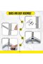 Stainless Steel Work Table 36x24 Inch - Commercial Kitchen Prep Table with Open Shelf Base, Restaurant Grade Metal Counter for Food Preparation & Workstation - 3