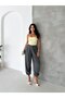 Monaco – Women's High Waist Polyviscon Woven Trousers with Elastic Ankle Cuffs - 5