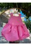 Girl's Pink Floral Balloon Puffy Birthday Evening Dress - 5